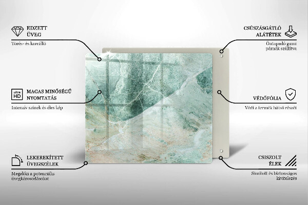 Skleněná krájecí deska Kamenná struktura