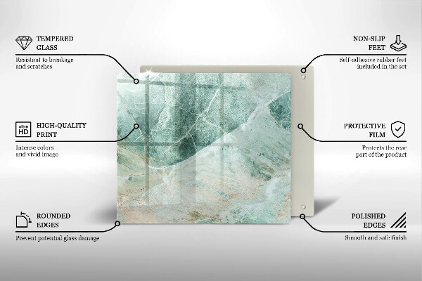 Skleněná krájecí deska Kamenná struktura