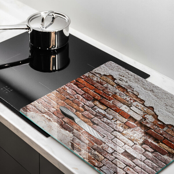 Skleněná krájecí deska Staré cihlové a betonové zdi