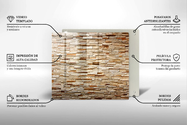 Skleněná krájecí deska Textura dekorativních kamenů