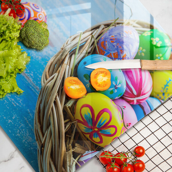 Krájecí prkénko skleněné Velikonoční vajíčka velikonoční vajíčka
