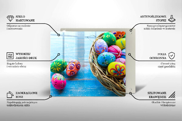 Krájecí prkénko skleněné Velikonoční vajíčka velikonoční vajíčka