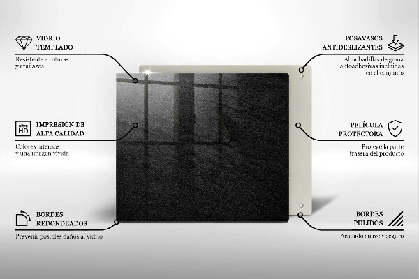 Krájecí prkénko skleněné Rock textury