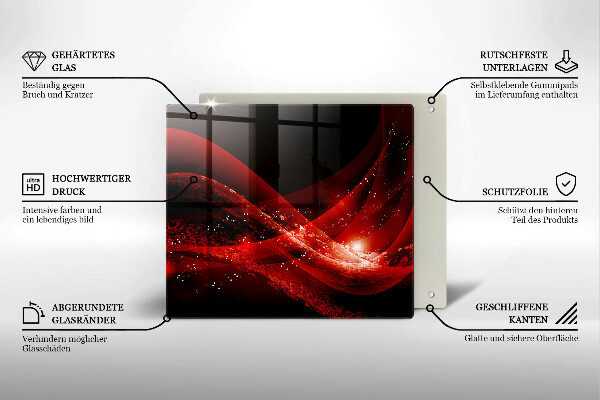 Skleněná krájecí deska Moderní abstrakce