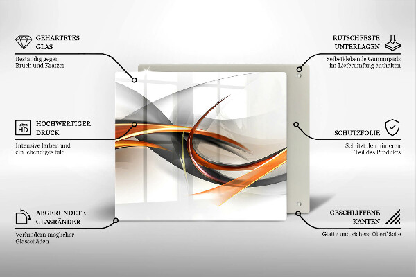 Skleněná krájecí deska Moderní tvary