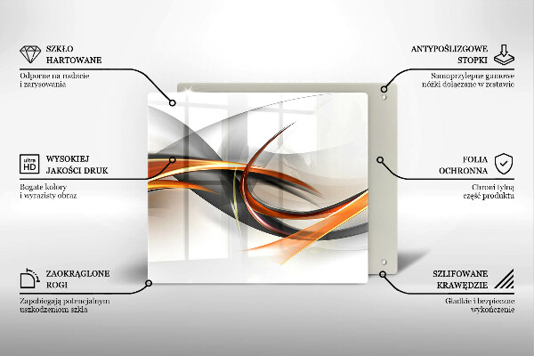 Skleněná krájecí deska Moderní tvary