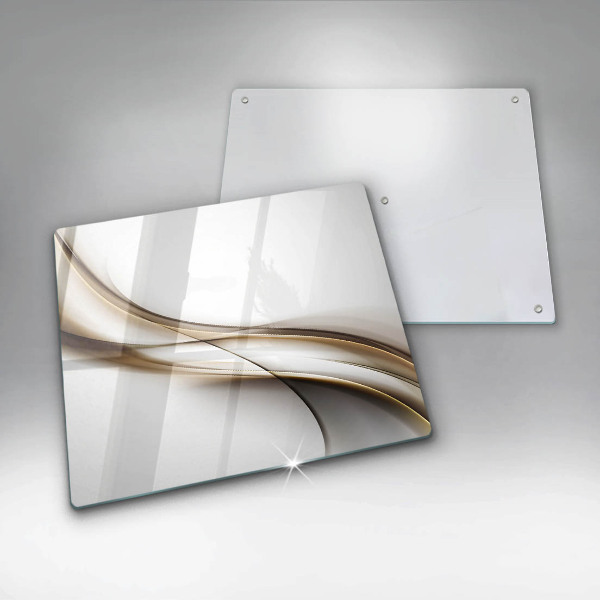 Skleněná krájecí deska Měkké linie abstrakce