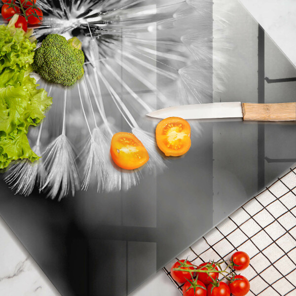 Skleněná krájecí deska Jemná pampeliška