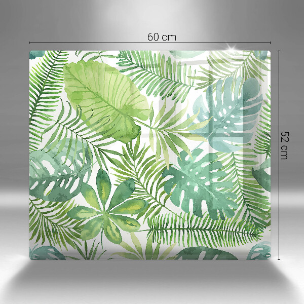 Skleněná krájecí deska Akvarel boho listy