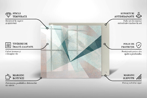 Skleněná krájecí deska Ostrá abstrakce