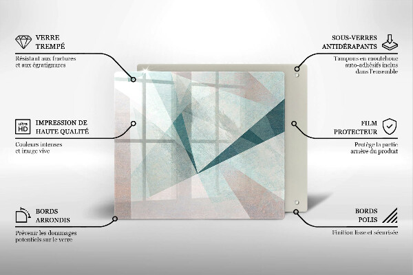 Skleněná krájecí deska Ostrá abstrakce