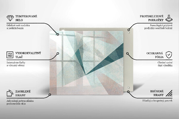 Skleněná krájecí deska Ostrá abstrakce