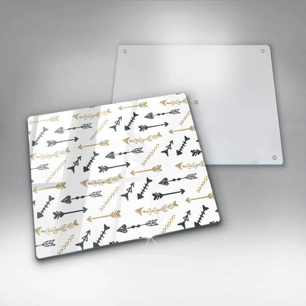 Skleněná krájecí deska Vzor boho šipky