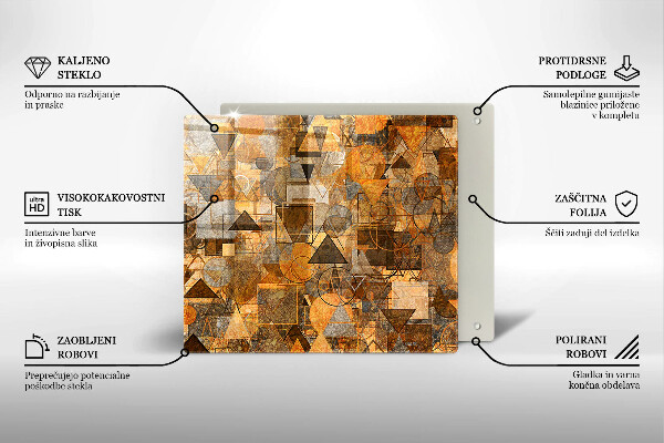 Krájecí prkénko skleněné Vzor bezešvé geometrických obrazců