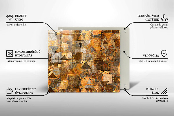 Krájecí prkénko skleněné Vzor bezešvé geometrických obrazců