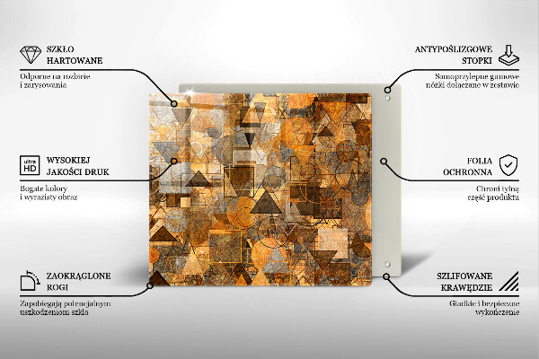 Krájecí prkénko skleněné Vzor bezešvé geometrických obrazců