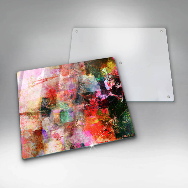 Skleněná krájecí deska Malování abstrakce