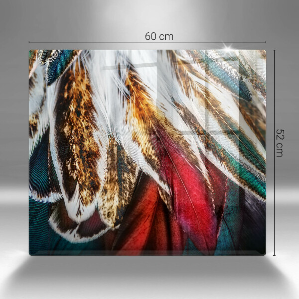 Skleněná krájecí deska Boho ptačí peří