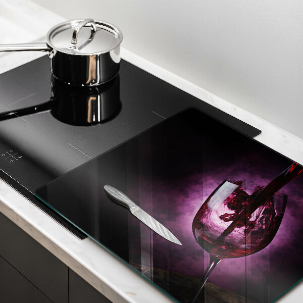 Skleněná krájecí deska Sklenice vína