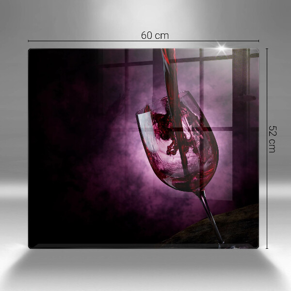Skleněná krájecí deska Sklenice vína