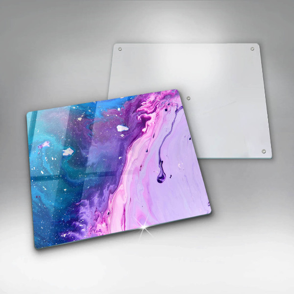 Krájecí prkénko skleněné Abstrakce inkousty