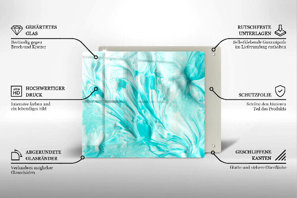 Krájecí prkénko skleněné Abstrakce barvy