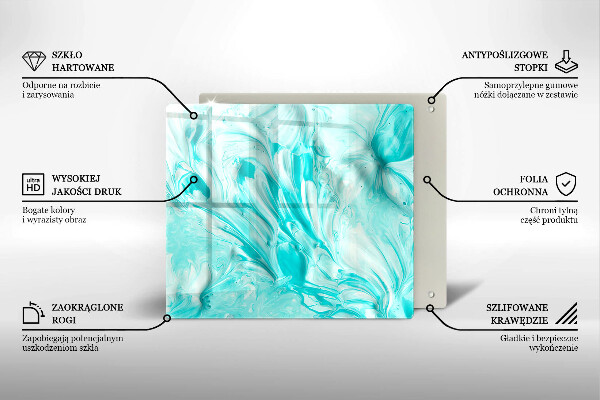 Krájecí prkénko skleněné Abstrakce barvy