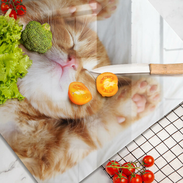 Skleněná krájecí deska Malé roztomilé kotě