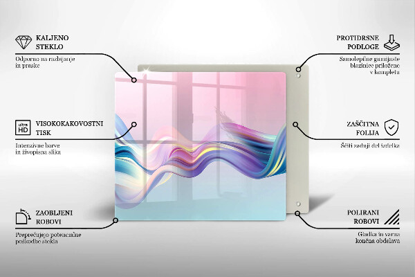 Skleněná deska do kuchyně Pastelové abstrakce