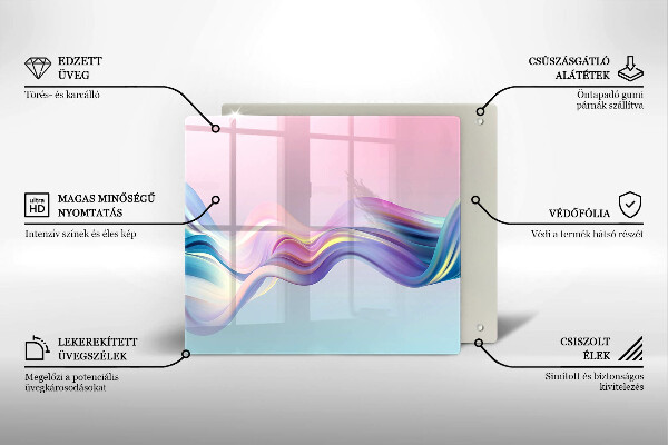Skleněná deska do kuchyně Pastelové abstrakce