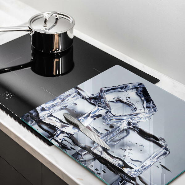 Skleněná krájecí deska Ledové kostky