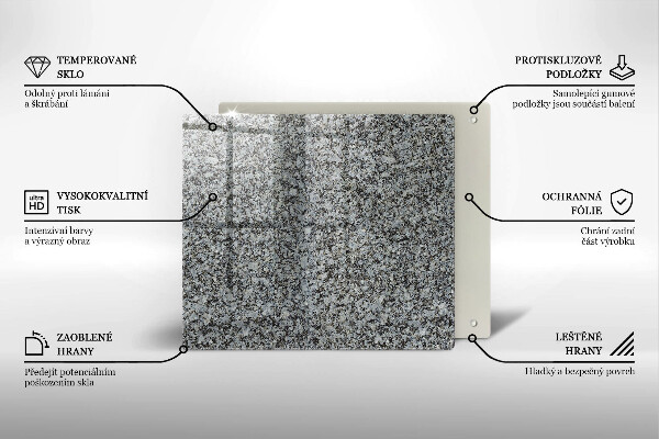 Skleněná krájecí deska Textura kamene