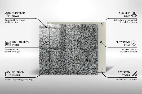 Skleněná krájecí deska Textura kamene