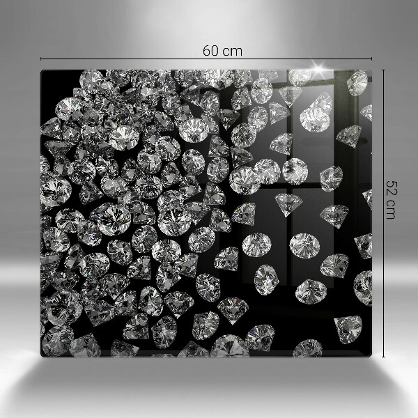 Skleněná krájecí deska Diamanty diamanty