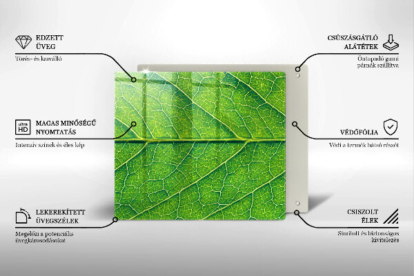 Skleněná krájecí deska Přírodní listové žíly
