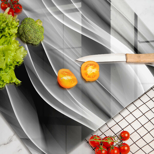 Skleněná krájecí deska Abstraktní linie kouře