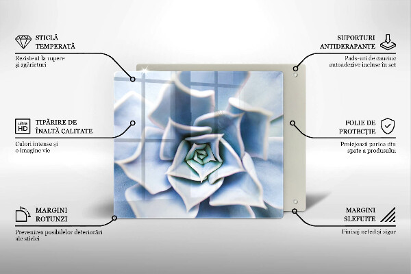Skleněná krájecí deska Květinová rostlina