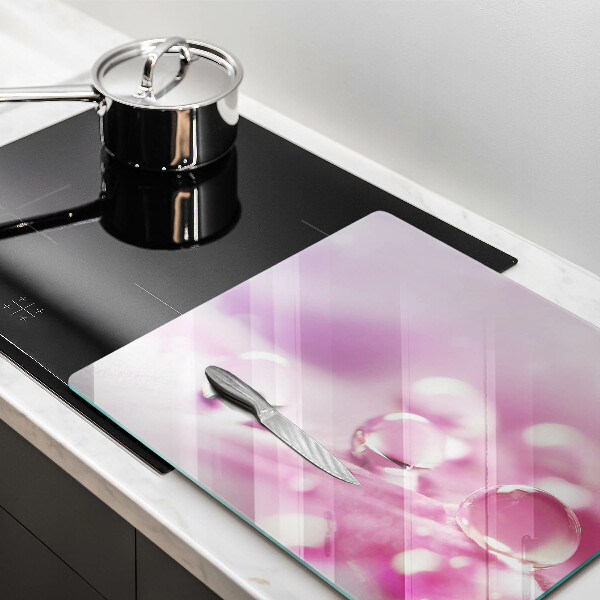 Skleněná krájecí deska Okvětní lístky rosy