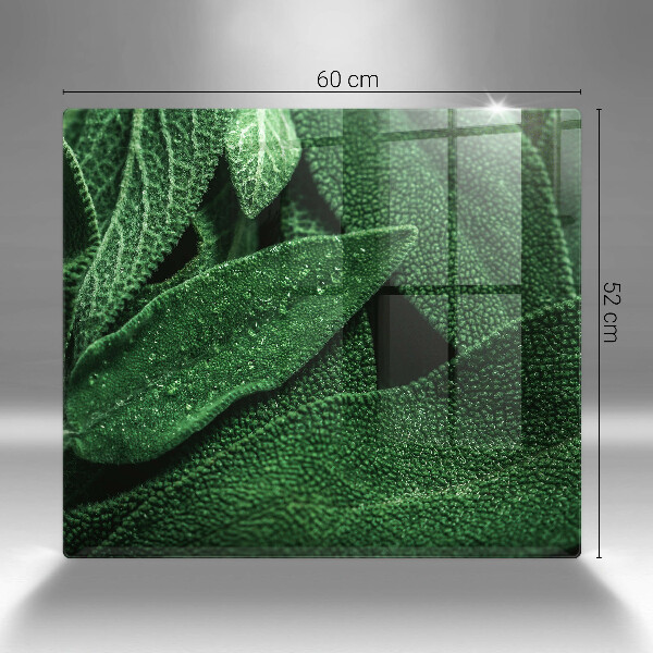 Skleněná krájecí deska Listy rostliny