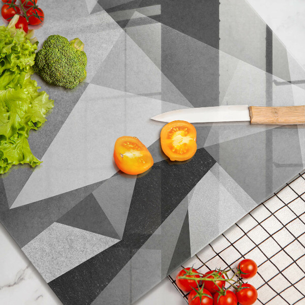 Krájecí prkénko skleněné Konkrétní ostrá abstrakce