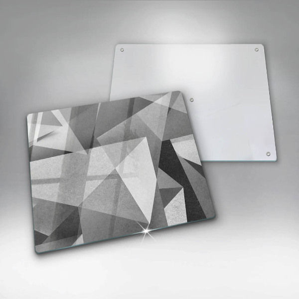 Krájecí prkénko skleněné Konkrétní ostrá abstrakce