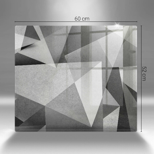 Krájecí prkénko skleněné Konkrétní ostrá abstrakce