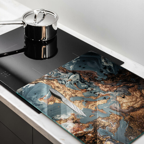 Krájecí prkénko skleněné Zlatá skalní struktura