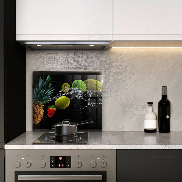 Skleněná deska do kuchyně Ovoce ve vodě