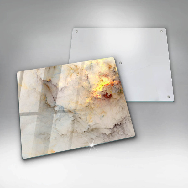 Skleněná deska do kuchyně Textura mramoru se zlatem