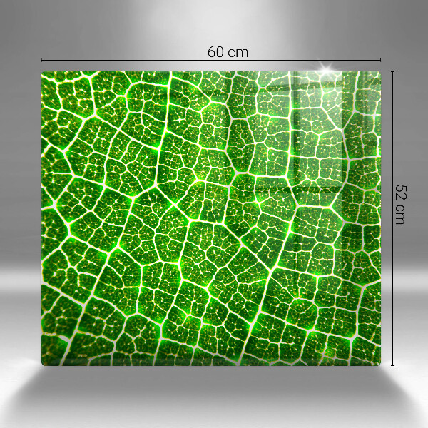 Skleněná deska do kuchyně Struktura listu
