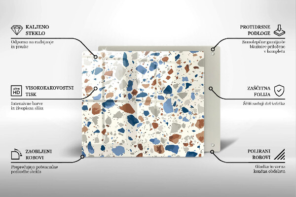 Skleněná deska do kuchyně Dekorativní kamenina