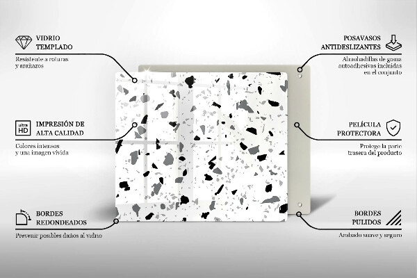 Skleněná deska do kuchyně Dekorativní kamenina