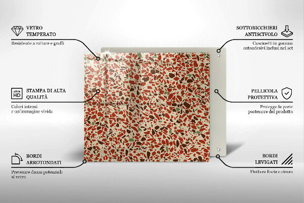 Skleněná deska do kuchyně Jemná kamenina