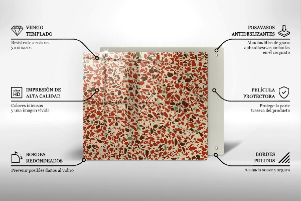 Skleněná deska do kuchyně Jemná kamenina